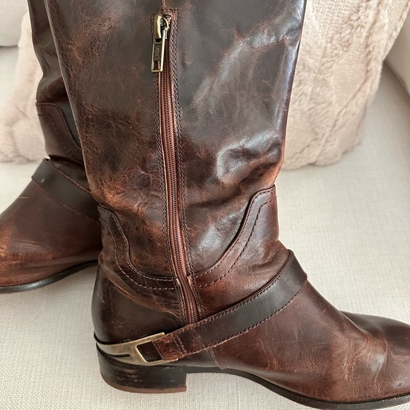 UGG Australia Women’s Channing Brown Tall Leather Riding Boot - Picture 4 of 8